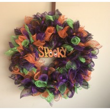 Halloween Deco Mesh Wreath    142901150496